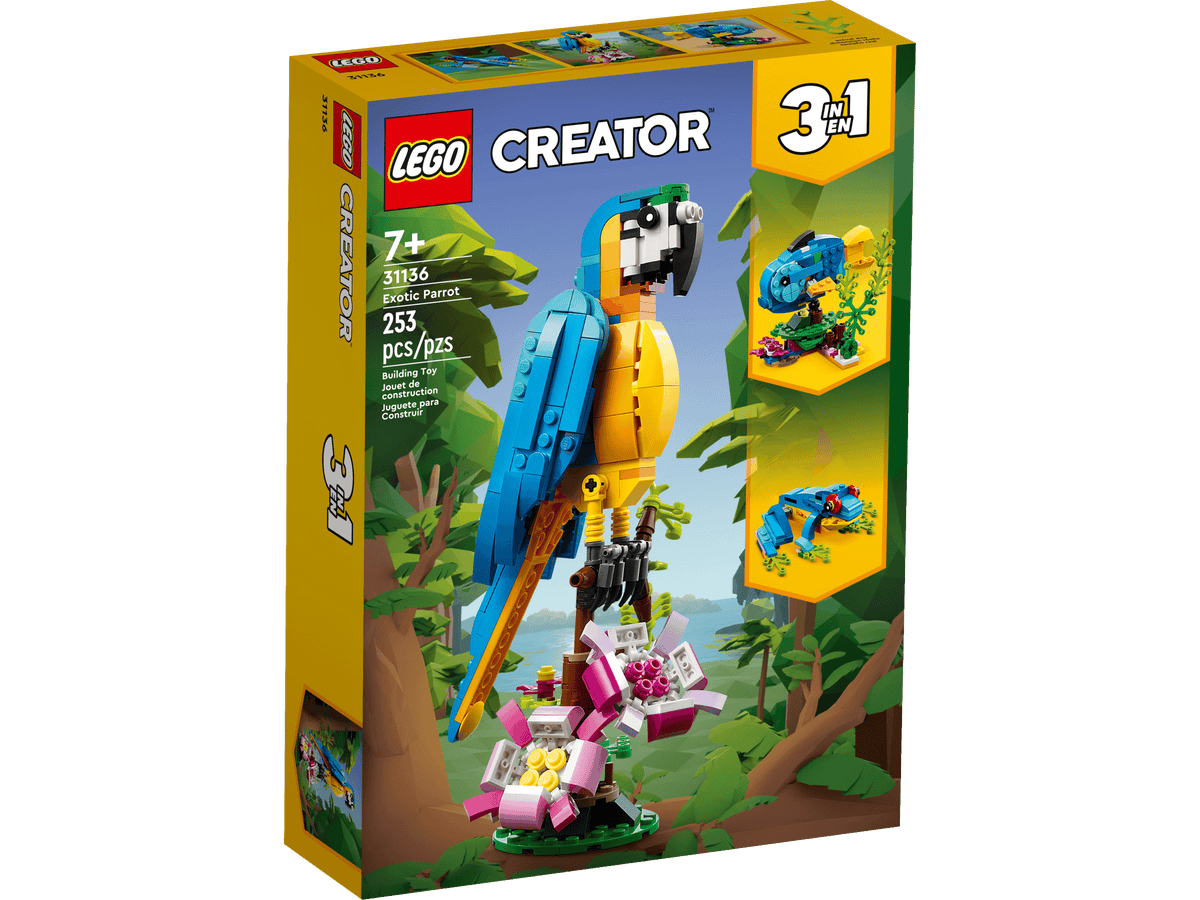 LEGO Creator 3 en 1 Loro Exótico 31136 – Cooltura Venezuela