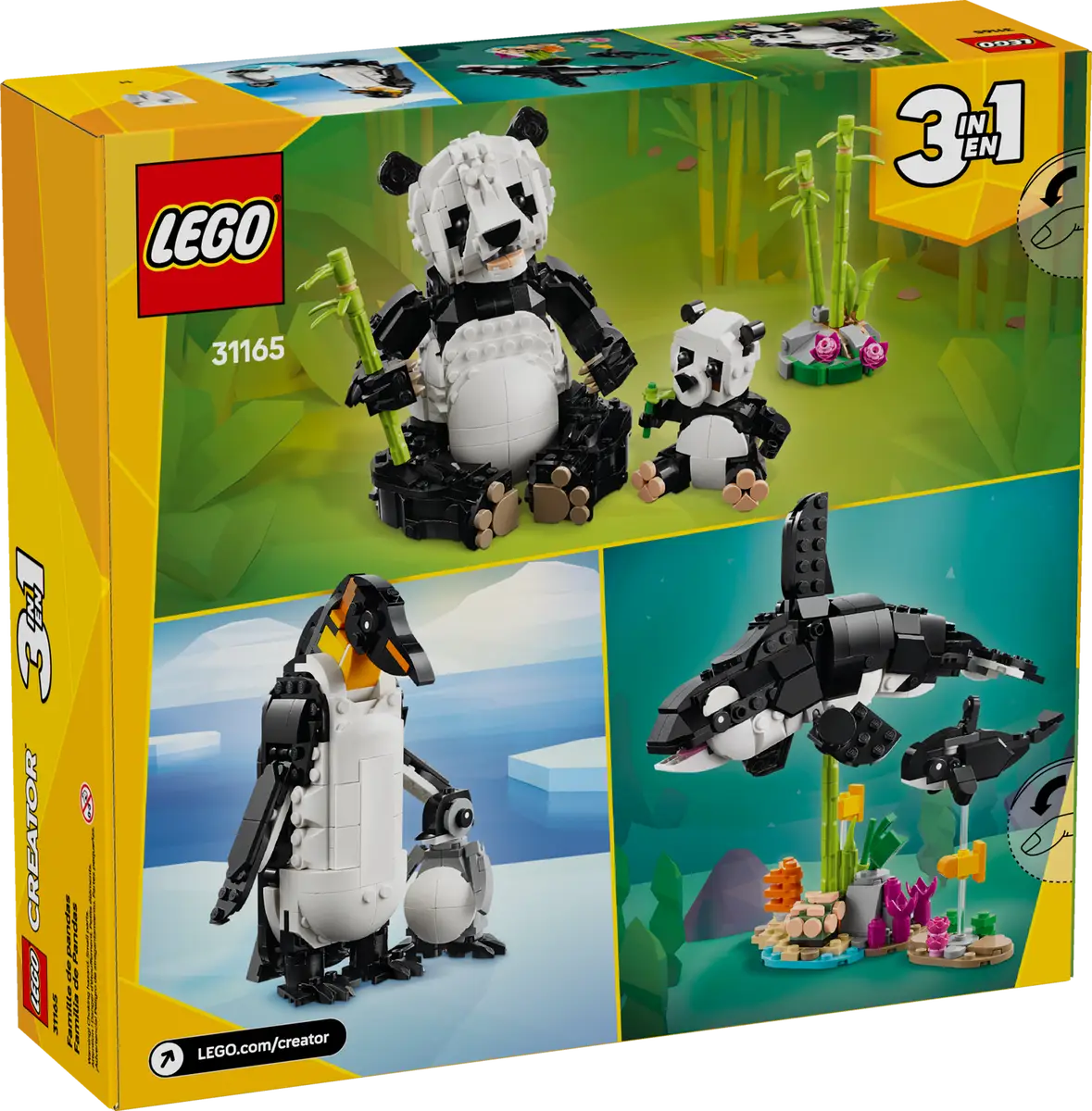 LEGO Creator 3 en 1 Familia de Pandas 31165 – Cooltura Venezuela