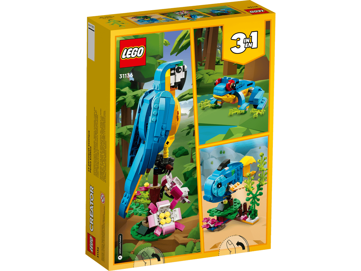 LEGO Creator 3 en 1 Loro Exótico 31136 – Cooltura Venezuela