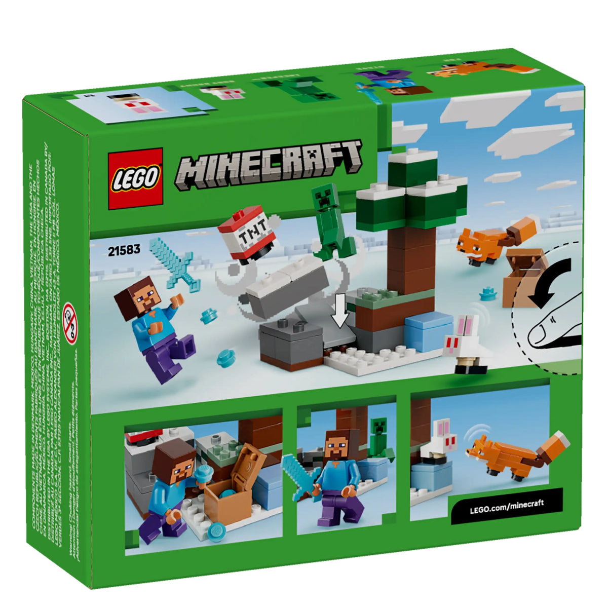 LEGO Minecraft Aventura de Steve en la Taiga 21583 – Cooltura Venezuela